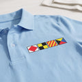 Nautical Signal Flag Polo Shirt, Personalized Maritime Initials Polo, Custom Boating Shirt, Captain Gift, Yacht Club Apparel, Sailor Gift