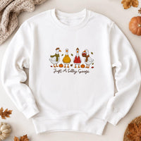 Just A Silly Goose Embroidered Sweatshirt, Funny Fall Goose Hoodie, Autumn Bird Long Sleeve, Holiday Sweatshirt, Cozy Fall Gift for Her