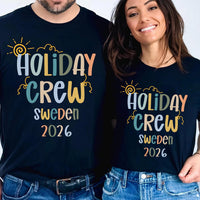 Personalized Family Vacation Shirt, Custom Destination Holiday Crew Tee, Matching Travel Shirts, Europe Trip Outfit, 2026 Family Trip Gift