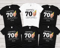Personalized 70th Birthday Shirt, Custom Photo Birthday Tee, Matching Family Party Crew Shirts, Milestone Celebration Outfit, Gift for Dad
