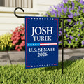 Josh Turek For Iowa Senate 2026 Garden Flag, Double Sided, 2026 Senate Flag, Elections Flag, Anti-Trump, Race Red White Blue Flag