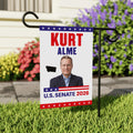 Kurt Alme For Montana Senate 2026 Garden Flag, Double Sided, 2026 Senate Flag, Elections Flag, Anti-Trump, Race Red White Blue Flag