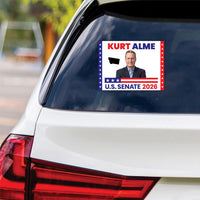Kurt Alme For Montana Senate 2026 Vinyl Sticker, VoteKurt AlmeDecal, Montana Senate Elections 2026 Bumper Sticker, 6" x 4.5"