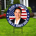 Alani Bankhead For Montana Senate 2026 Yard Sign, Corrugated Plastic Senate Elections, Race Red White & Blue Yard Sign with Metal H-Stake