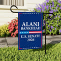 Alani Bankhead For Montana Senate 2026 Garden Flag, Double Sided, 2026 Senate Flag, Elections Flag, Anti-Trump, Race Red White Blue Flag