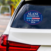 Alani Bankhead For Montana Senate 2026 Vinyl Sticker, Vote Bankhead Decal, Montana Senate Elections 2026 Bumper Sticker, 6" x 4.5"