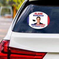 Alani Bankhead For Montana Senate 2026 Vinyl Sticker, Vote Bankhead Decal, Montana Senate Elections 2026 Bumper Sticker, 6" x 4.5"