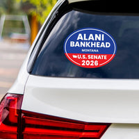 Alani Bankhead For Montana Senate 2026 Vinyl Sticker, Vote Bankhead Decal, Montana Senate Elections 2026 Bumper Sticker, 6" x 4.5"
