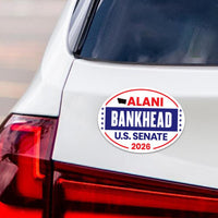 Alani Bankhead For Montana Senate 2026 Car Magnet - Vote Bankhead Vehicle Magnet, Montana Senate Elections 2026 Magnet - 6" x 4.5"