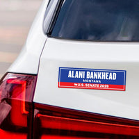 Alani Bankhead For Montana Senate 2026 Car Magnet - Vote Bankhead Vehicle Magnet, Montana Senate Elections 2026 Magnet - 10" x 3"