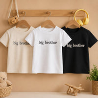 Big Brother Embroidered Shirt, Big Bro Toddler Tee, Pregnancy Announcement Outfit, Cute Sibling Reveal, New Baby Gift for Kids