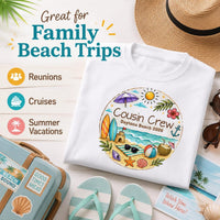 Personalized Cousin Crew Beach Shirt, Custom Beach 2026 Tee, Matching Family Vacation Outfit, All Ages Family Summer Trip Gift