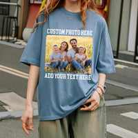 Personalized Family Photo Collage Shirt, Custom Picture T Shirt, Picture Memory Tee, Reunion Keepsake Top, Custom Family Gift