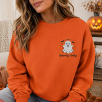 Personalized Halloween Embroidered Sweatshirt, Custom Name Ghost Hoodie, Cute Spooky Shirt, Festive Shirt for Women, Unique Fall Gift