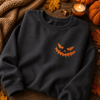 Pick Your Face Embroidered Halloween Sweatshirt, Spooky Pumpkin Hoodie, Custom Jack O Lantern Shirt, Festive Shirt, Cozy Fall Gift