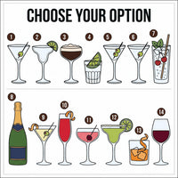 Choose Your Cocktail Embroidered Hat, Martini Margarita Wine Cap, Bachelorette Outfit Hat, Girls Trip Accessory, Bridal Shower Gift
