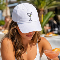 Choose Your Cocktail Embroidered Hat, Martini Margarita Wine Cap, Bachelorette Outfit Hat, Girls Trip Accessory, Bridal Shower Gift