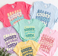 Personalized Kindergarten Teacher Shirt, Custom Kinder Garten Crew Tee, Retro Grade Team Tee, Back to School Outfit, Gift for Teacher