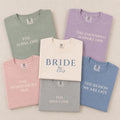 Personalized Bride or Bridesmaid Tee, Custom Friend Role Shirt, Bachelorette Top, Bridal Party Outfit, Wedding Gift