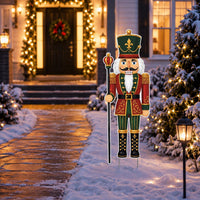 Custom Christmas Nutcracker Yard Sign, Festive Lawn Sign, Traditional Toy Soldier Decor, Holiday Lawn Display, Christmas Yard Decor