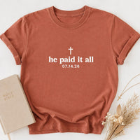 Personalized Baptism Shirt with Date, Custom Christian Faith Tee, Choose Your Faith Phrase Top, Baptism Day Outfit, Christian Gift for Her