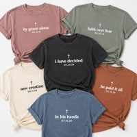 Personalized Baptism Shirt with Date, Custom Christian Faith Tee, Choose Your Faith Phrase Top, Baptism Day Outfit, Christian Gift for Her