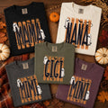 Personalized Halloween Family Shirt, Custom Mama Nana Gigi Mimi Mini Tee, Retro Ghost Role T-Shirt, Matching Fall Outfit, Spooky Gift