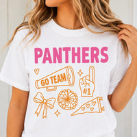 Personalized School Spirit Shirt, Custom School Mascot Team Name Tee, Cheerleader Game Day Top, Pep Rally Outfit, Gift for Sports Mom
