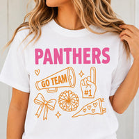 Personalized School Spirit Shirt, Custom School Mascot Team Name Tee, Cheerleader Game Day Top, Pep Rally Outfit, Gift for Sports Mom