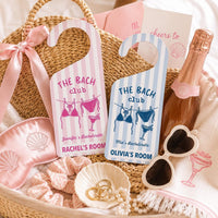 Personalized Bachelorette Door Hanger, Bride Squad Doorknob Sign, Bach Party Weekend Room Decor, Custom Name Door Sign, Novelty Gift
