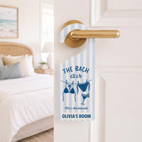 Personalized Bachelorette Door Hanger, Bride Squad Doorknob Sign, Bach Party Weekend Room Decor, Custom Name Door Sign, Novelty Gift