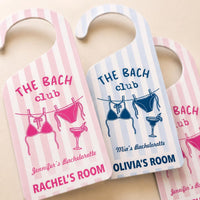 Personalized Bachelorette Door Hanger, Bride Squad Doorknob Sign, Bach Party Weekend Room Decor, Custom Name Door Sign, Novelty Gift