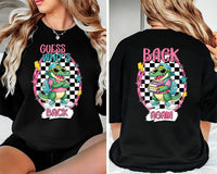 Guess Who's Back Alligator Shirt, Back to School Teacher Tee, Funny Gator Graphic, Retro Classroom Outfit, Teacher Gift, Front Back Print
