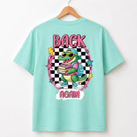 Guess Who's Back Alligator Shirt, Back to School Teacher Tee, Funny Gator Graphic, Retro Classroom Outfit, Teacher Gift, Front Back Print