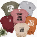 Custom Logo Shirt for Business, Personalized Company Team Tee, Front and Back Print T-Shirt, Staff Uniform Apparel, Small Business Gift