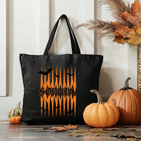 Personalized Halloween Tote Bag, Kids Trick or Treat Candy Bag, Custom Name Canvas Tote, Reusable Halloween Bag, Spooky Gift for Kids