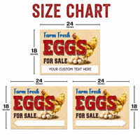 Personalized Egg Stand Yard Sign, Farm Fresh Eggs Lawn Sign, 3 Piece Chicken Arrow Set, Storefront Yard Display, Roadside Farm Decor
