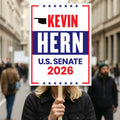 Kevin Hern For Oklahoma Senate 2026 Election Sign, Anti-Trump, Political Campaign Sign, Senate Election 2026 Race Poster Sign