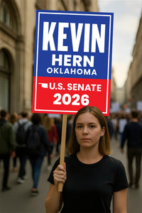 Kevin Hern For Oklahoma Senate 2026 Election Sign, Anti-Trump, Political Campaign Sign, Senate Election 2026 Race Poster Sign