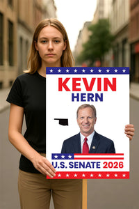 Kevin Hern For Oklahoma Senate 2026 Election Sign, Anti-Trump, Political Campaign Sign, Senate Election 2026 Race Poster Sign