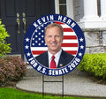 Kevin Hern For Oklahoma Senate 2026 Yard Sign, Corrugated Plastic Senate Elections, Race Red White & Blue Yard Sign with Metal H-Stake