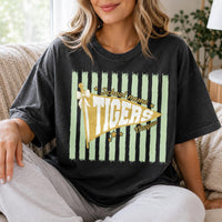 Personalized School Spirit Shirt, Custom Mascot Name Tee, Retro Pennant Team T-Shirt, Student Game Day Outfit, Custom School Team Gift