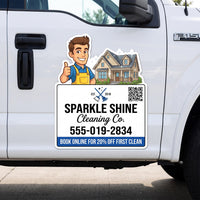 Personalized Business Car Magnet, Custom Logo Photo Magnet, Professional Die Cut Truck Door Sign, Custom Logo Magnet, Business Promo Gift