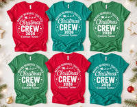 Personalized Christmas Crew 2026 Sweatshirt, Custom Family Holiday Tee, Matching Group Outfit, Festive Name T-Shirt, Family Christmas Gift