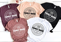 Personalized Family Reunion Shirt, Custom Family Name Tee, Matching Reunion Group Shirts, Annual Gathering Outfit, Heritage Gift 2026