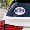 Jim Priest For Oklahoma Senate 2026 Vinyl Sticker, Vote Jim Priest Decal, Oklahoma Senate Elections 2026 Bumper Sticker, 6