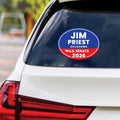 Jim Priest For Oklahoma Senate 2026 Vinyl Sticker, Vote Jim Priest Decal, Oklahoma Senate Elections 2026 Bumper Sticker, 6