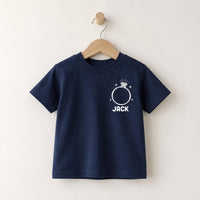 Personalized Ring Bearer Shirt, Custom Ring Dude Toddler Tee, Boys Wedding Party Tee, Front Back Print Design, Wedding Gift for Page Boy