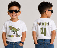 Personalized Family Dinosaur Shirts, Custom Mama Saurus Kids Tees, Matching T Rex Birthday Outfits, Dino Party Set, Custom Family Gift