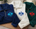 Personalized Pickleball Embroidered Quarter Zip Sweatshirt, Custom Name Pullover, Pickleball Court Layer, Team Outfit, Tournament Gift